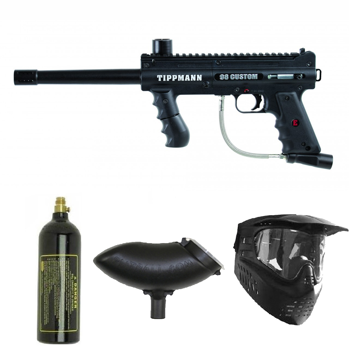 Tippmann Platinum 98 Custom Paintball Marker Gun 3Skull Package eBay